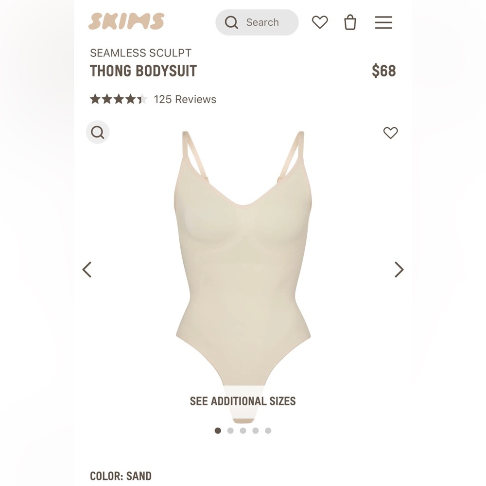 Skims Seamless Sculpt Thong Bodysuit